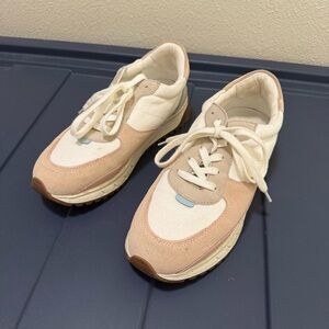 Madewell pastel white, pink and green sneakers women’s 7.5